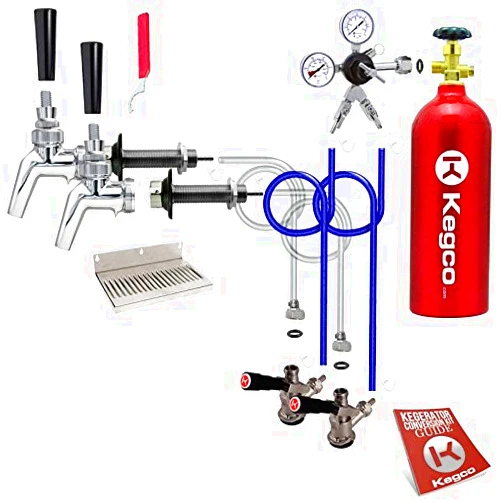 Kegco 3P2PSCK-5T Kegerator Kit, 2-Tap, Stainless Steel