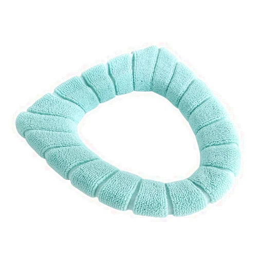 Xiedeai Bathroom Accessories Cushion Toilet Seat Pad - Winter Warm Stretchable Cushion Toilet Seat Pads Covers Reusable Washable Mat Pad
