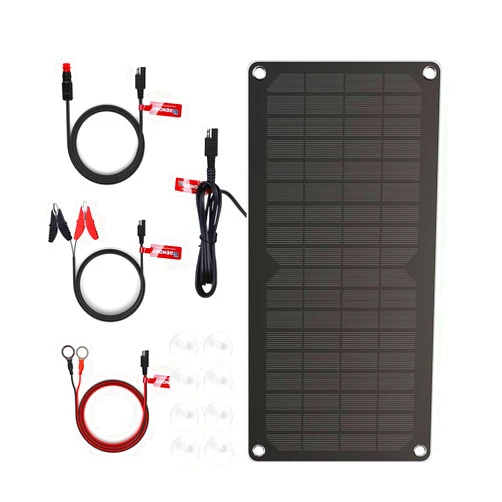 Renogy 10 Watts Portable Solar Battery Charger Maintainer, Backup for Car Boat Marine Motorcycles Truck