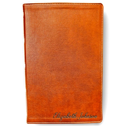 STARKENBURG COMPANY Personalized NKJV Bible with Name Engraved, Custom Engraved New King James Version, Wide-Margin Holy Bible, Christian Gifts Religious Gifts