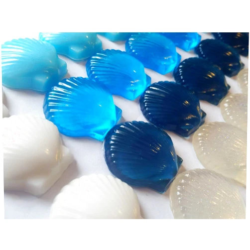 Amy's Bubbling Boutique Handmade Seashell Soap Favors – Bulk Set of 25, Customizable Color & Fragrance – Perfect for Baby Showers, Bridal Showers, Weddings, and Nautical-Themed Events