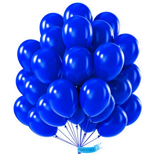 PartyWoo Royal Blue Balloons 50 pcs 12 Inch Matte Dark Blue Latex Helium Balloons for Graduation Independence Day Memorial Day Baseball Baby Shower Gender Reveal Birthday Party Decorations Blue-Y59