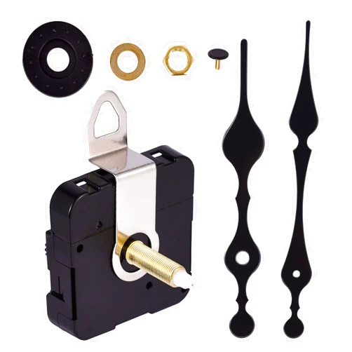 Carkio Long Shaft Clock Movement,31MM Long High Torque Hook Quartz Clock Movement with 2 PCS Hands,DIY Repair Quartz Wall Clock Movement Kit,1 Set