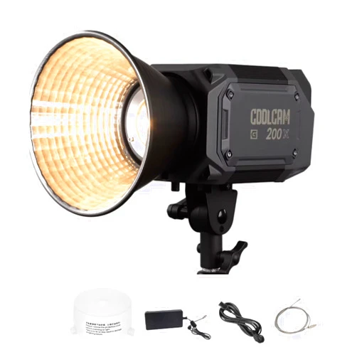 LS Coolcam 200X COB LED Video Light,220W High Power Bi-Color 2700K to 6500K Continuous Output Lighting,Support App Control