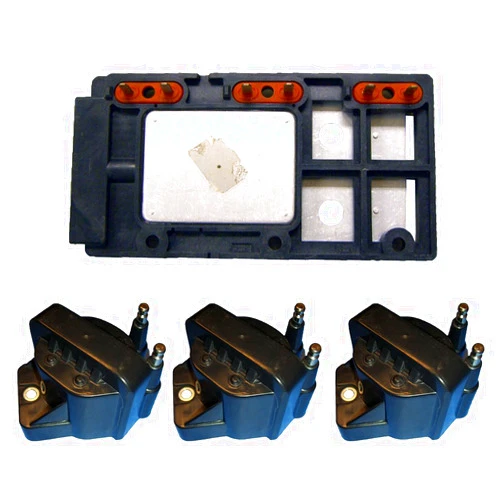 AD Auto Parts Ignition Control Module + (3) High Performance Ignition Coils for Chevy GMC 3.8L D555 LX364
