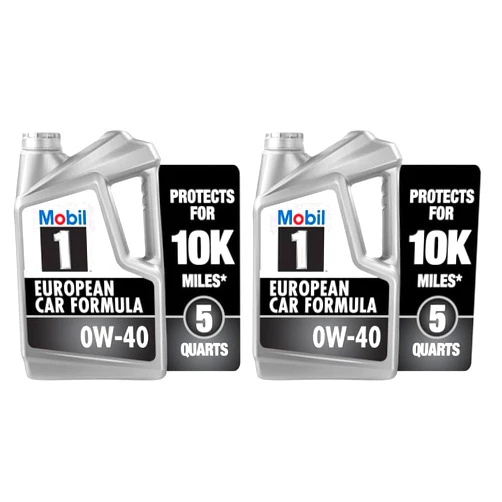Mobil 1 FS European Car Formula Full Synthetic Motor Oil 0W-40, 5 Quart (Pack of 2)