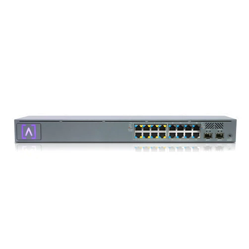 Alta Labs S16-POE Cloud-Managed PoE+ Switch w/ 16 Gigabit Ethernet Ports and 2 SFP Ports, Power Over Ethernet on 8 Ports, 120W PoE Budget, 2 SFP Ports Support Up to 1 Gbps Fiber or Copper Connections