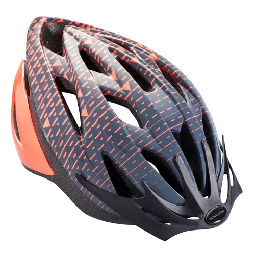 Schwinn Thrasher Helmet for Adults, Size 58-62 cm for Riders Ages 14+, Microshell, Adjustable Dial & Straps, Interior Padding, Air Vents, Lighted or Unlit, Visor, Adult Bike Helmet