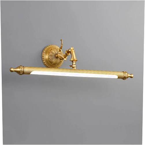 SEEAIRSHOP Antique Brass Bathroom Vanity Light Traditional Vanity Lighting LED Bathroom Wall Light Long Strip Vintage Sconce Light Bookshelf Library Lights in Gold - 22