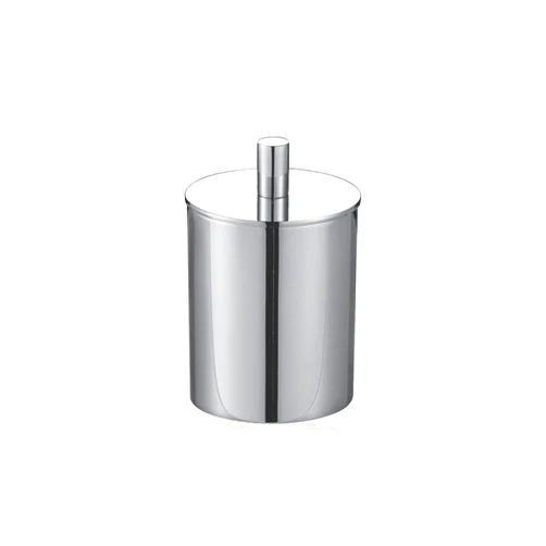 Oakestry Aqua Rondo by KubeBath Cotton Dispenser Durable Brass Construction Chrome Finish Tarnish Resistant Easy Installation for Bathroom Vanity Spa