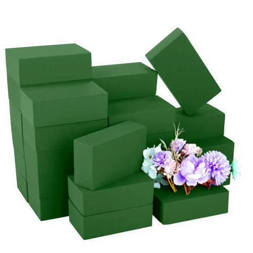 Hahood 24 Packs Floral Foam Blocks Wet & Dry Floral Foam Bricks 5.5x3.1x1.8 Inch Flower Arranging Kit for Fresh and Artificial Flowers Florist Foam Blocks for Wedding Home Decor