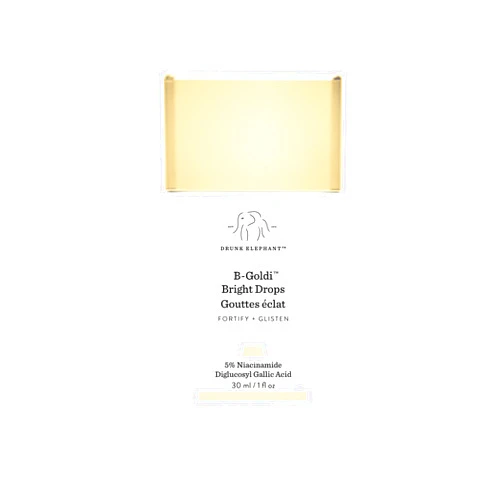 Drunk Elephant B-Goldi Bright Drops - 30 ml/1 fl oz - Illuminating Color Serum Drops - Clean Clinical Skincare - Cruelty-Free - Dermatologist-Tested - Free of Essential Oils, Silicones, and Fragrance