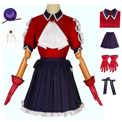TOMNUK OSHI NO KO Cosplay Costume Red Top Skirt Set Arima Kana Cosplay Halloween Party Costume