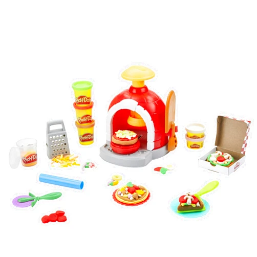 Play-Doh Kitchen Creations Pizza Oven Playset with 6 Cans & 8 Accessories, Back to School Classroom Supplies, Play Food & Cooking Toys, Preschool Toys, Ages 3+