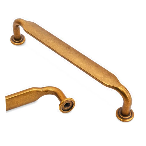 Amasideca 10 Pack Antique Brass Cabinet Pulls 5 Inch(128mm) Hole Centers Kitchen Cabinet Handles Zinc Alloy Vintage Drawer Pulls Solid Cabinet Hardware