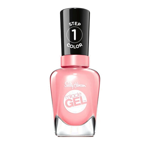 Sally Hansen Miracle Gel™, Satel-lite Pink, Long Lasting, Gel-Like Formula, No UV Lamp Needed, Pink Nail Polish