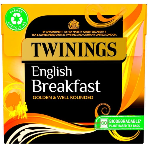Twinings English Breakfast 80 Plant-Based Tea Bags 200g
