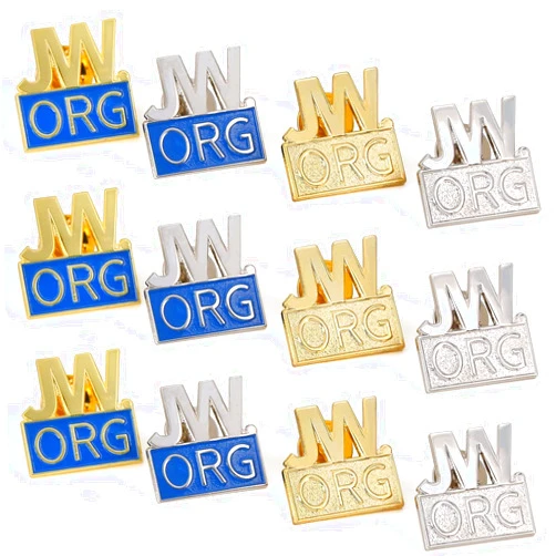 TONOS 12 Pack JW.org Pin Made by Solid Metal Toned Into Gold Or Silver Great Jw.org Presents for Jehovah's Witnesses