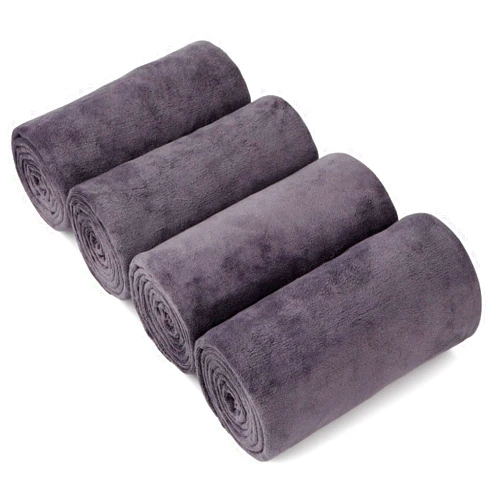 Orighty Bath Towel Pack of 4 - Soft Feel Grey Bath Towel Sets, Highly Absorbent Microfiber Towels for Body, Quick Drying, Microfiber Bath Towels for Sport, Yoga, SPA, Fitness, (27’’ x 54’’)