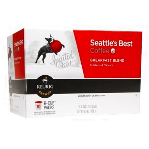 Seattle's Best Coffee K-Cup Pods, Breakfast Blend, 10 CT (Pack - 4)