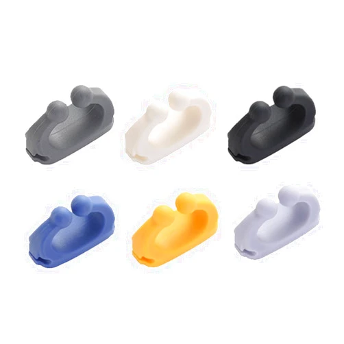 Defrko Silicone Razor Holders - 6 Pcs Hooks Adhesive Wall Mounted for Hanging Towel Key Plug Cable, Utility Decoration Hook Stick to Dorm Room Door Function for Kitchen Bathroom Home Office