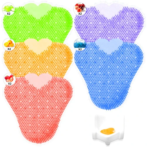 Tobeelec 10 Pcs Urinal Screen Deodorizer, Premium Anti-Splash Urinal Screen, Urinal Cakes Deodorizer Urinal Mats Screens Scented with Long-Lasting Fragrance for Men Toilet Bathroom Airport Office Mall Hotel