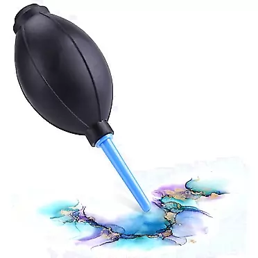 Pixiss Ink Air Blower for Alcohol Ink, Card Making, Dispersing Inks, Embossing Crafts and More - Mini Ink Blower for Alcohol Ink