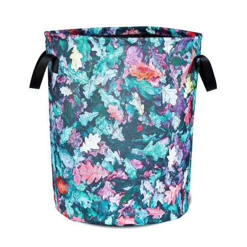 NUTAINLA Camo Leaf Laundry Basket Color Foldable Oxford Cloth Funny Tote Bag Laundry Hamper Clothes Storage Bucket Organizer For Bathroom/Laundry Storage/Bedroom 17.7x13.7 Inch