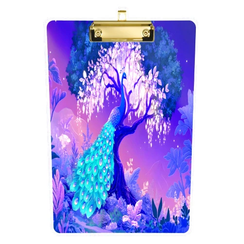 Joisal Peacock Tree Purple Clipboards 9