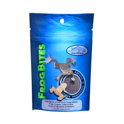 Invert Aquatics Frog Bites - Moist Pellet Sinking Diet for Frogs & Small Amphibians (1.5 oz (42.5g))