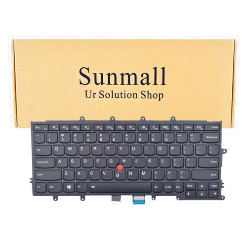 SUNMALL Replacement Keyboard Backlit Compatible with Lenovo ThinkPad X230S X240 X240I X240S X250 X250S X260 X270 01AV519 01AV530 04X0196 SN20K79593, with Frame Pointer Backlight US Layout