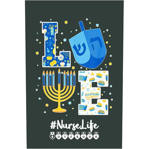 By Fidelma Rogers E (Author) Love Nurse Hanukkah Jewish Nurses Chanukah MATCHING FAMILY Notebook: Funny Nursing Student Nurse Composition Notebook Back to School 6x9 Inches 110 Ruled Pages Journal Diary Gift LPN RN CNA School