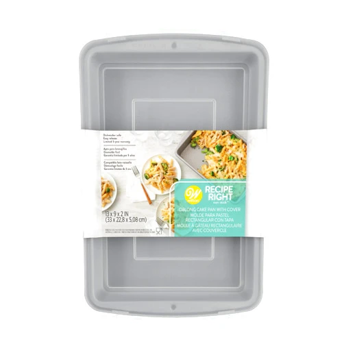 Wilton Recipe Right Non-Stick Baking Pan with Lid, 9 x 13-Inch, Steel
