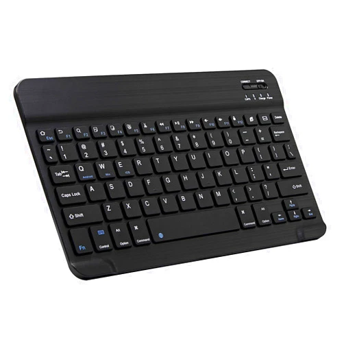 Xukinroy Ultra-Slim Bluetooth Keyboard Portable Mini Wireless Keyboard Rechargeable for Apple iPad iPhone Samsung Tablet Phone Smartphone iOS Android Windows (10 inch Black)