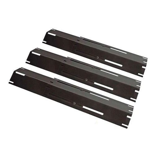 Unicook Heavy Duty Adjustable Porcelain Steel Grill Heat Plate Shield Replacement, Heat Tent, Flavorizer Bar, Burner Cover, Flame Tamer for Gas Grill, Extends from 11.75