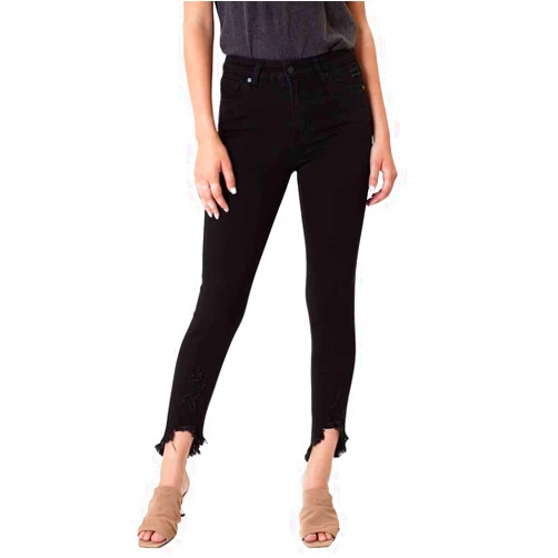 Kan Can Women's High Rise Ankle Skinny Jeans