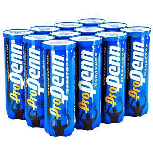 Penn Pro Penn Marathon (Holiday Pack) Regular Duty Tennis Balls (12 Cans)