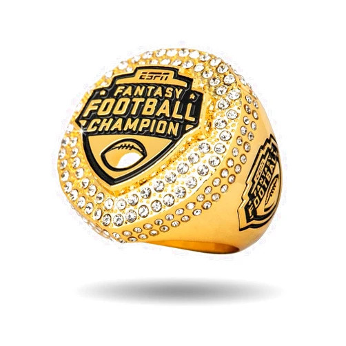 Generic TrophySmack ESPN Official Fantasy Football Championship Ring, Fantasy Sports Award - Size 12 Ring (Gold Finish)