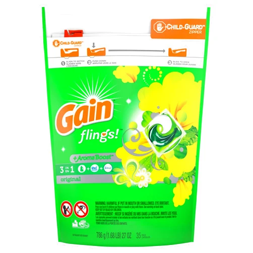 Gain Flings Laundry Detergent Pacs, Original, 35 Count (Packaging May Vary)