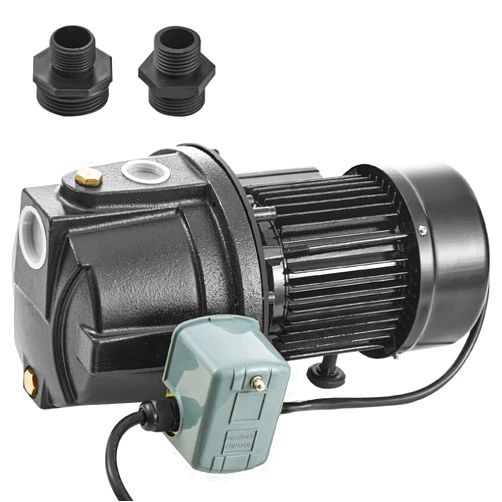 VEVOR 1HP Premium Cast Iron Shallow Well Jet Water Pump, 115 Volt, 17.6 GPM 164 FT Maximum Head Irrigation Water Pump, for Agricultural Garden Irrigation System High-Rise Water Supply Shower Booster