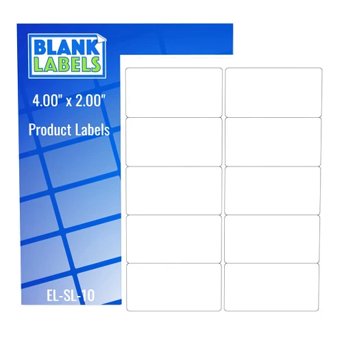 Premium Life White Self Adhesive Labels (Word Sizes) White Matte Permanent Adhesive for Laser and Inkjet Printers 10 up per Sheet 100 Sheets = 1000 Labels.