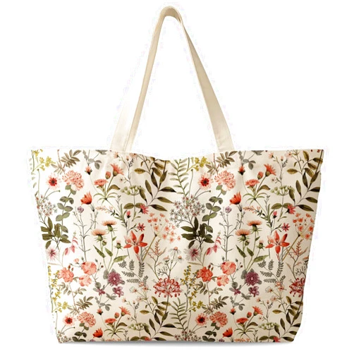 Miss Adola Large Tote Bag for Women - Canvas Tote Bag with Zipper Aesthetic Reusable Shoulder Bag for Gym, Travel, Work