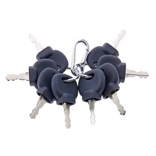 JEENDA 8PCS Ignition Keys 14707 5755124 8035807 8U-9569 14603 for Hamm Bomag Volvo Bobcat Caterpillar JCB New Holland Dynapac Terex Skytrak