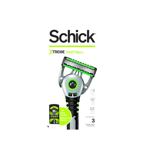 Schick Xtreme Pivot Ball Razor — Disposable Razors Men, Pivot Razor, Schick Pivot Ball, 3 Count