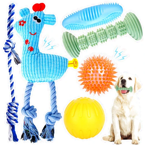 UZAKMI Puppy Toy for Teething Soft & Durable 6-Pack Dog Chew Squeaky Toys for Small and Medium Dogs Suitable for 2-8 Months Puppies’ Teething Small Dog Teeth Cleaning and Oral Health Protection