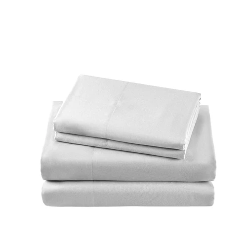 Ras Décor Linen Sheets for Motorhomes & Camper Beds,RV Sheets 70x80 Camper King,Fit up to 10 Inch Deep Brushed Microfiber Sheets, Light Grey - 4 Piece Sheet Set
