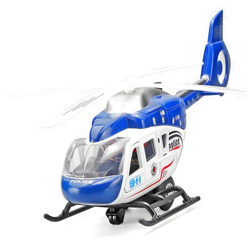 NOVAFUSION Kids Helicopter Toy Diecast Military Helicopter Model Kit,Pull Back Toy Helicopter with Lights and Sound,Toy Airplane with Rotatable Propeller,Helicopter Toys for Boys Age 4-7（Blue）
