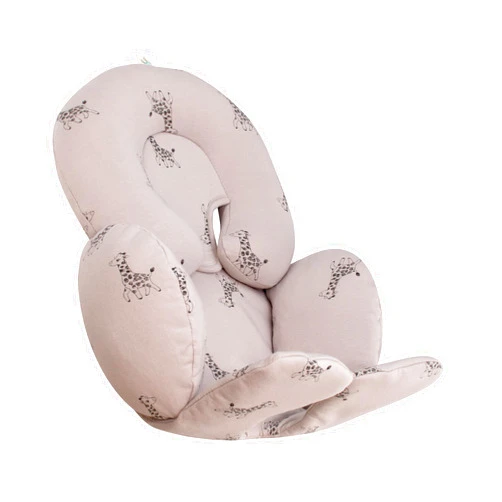 JYOKO KIDS Reducer Cushion Infant Head & Baby Body Support Antiallergic 100% Cotton (Giraffe, Head and Body Support) 2 Parts