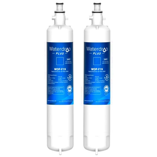 Waterdrop Plus RPWF Refrigerator Water Filter, Replacement for GE® RPWF (NOT RPWFE), Reduce PFAS, WDP-F19, DWF-36, R-3600, MPF15350, OPFG3-RF300, RWF1063, Certified by NSF 401&53&42, 2 Filters