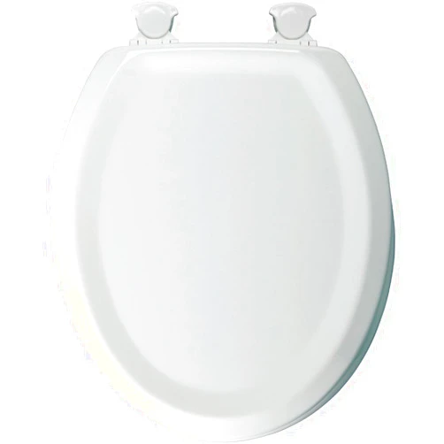 Bemis Manufacturing 25EC White Mayfair Sculpted Toilet Seat Molded Durable Multi Coat Enamel, Size
